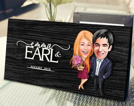 BK Gift Kişiye Özel Sevgililer Karikatürlü Kabartma Figürlü Ahşap Tablo, Duvar Dekoru, Arkadaşa Hediye, Özel Tasarım Ev Hediyesi-94