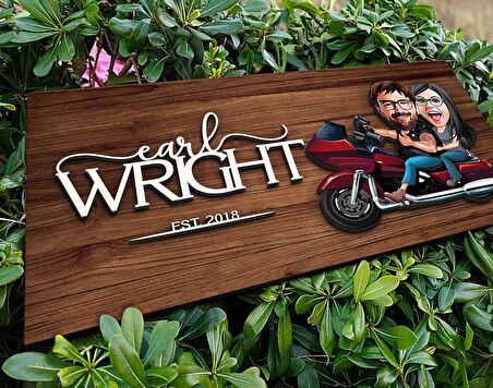 BK Gift Kişiye Özel Sevgililer Karikatürlü Kabartma Figürlü Ahşap Tablo, Duvar Dekoru, Arkadaşa Hediye, Özel Tasarım Ev Hediyesi-103