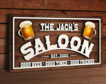 BK Gift Kişiye Özel Kabartma Tasarım Ahşap Bar Tabelası, Home Bar Tabela, Rustik Ev Dekorasyonu, Duvar Dekoru-9