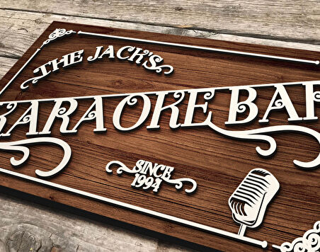 BK Gift Kişiye Özel Kabartma Tasarım Ahşap Bar Tabelası, Home Bar Tabela, Rustik Ev Dekorasyonu, Duvar Dekoru-11