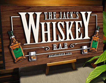 BK Gift Kişiye Özel Kabartma Tasarım Ahşap Bar Tabelası, Home Bar Tabela, Rustik Ev Dekorasyonu, Duvar Dekoru-12