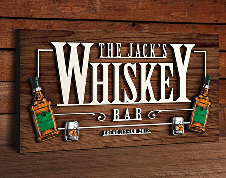 BK Gift Kişiye Özel Kabartma Tasarım Ahşap Bar Tabelası, Home Bar Tabela, Rustik Ev Dekorasyonu, Duvar Dekoru-12