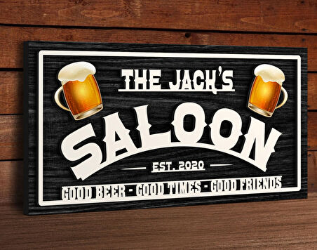 BK Gift Kişiye Özel Kabartma Tasarım Siyah(Ebony) Ahşap Bar Tabelası, Home Bar Tabela, Rustik Ev Dekorasyonu, Duvar Dekoru-9