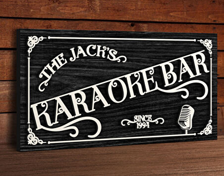 BK Gift Kişiye Özel Kabartma Tasarım Siyah(Ebony) Ahşap Bar Tabelası, Home Bar Tabela, Rustik Ev Dekorasyonu, Duvar Dekoru-11