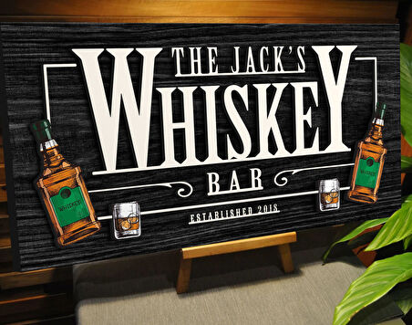 BK Gift Kişiye Özel Kabartma Tasarım Siyah(Ebony) Ahşap Bar Tabelası, Home Bar Tabela, Rustik Ev Dekorasyonu, Duvar Dekoru-12