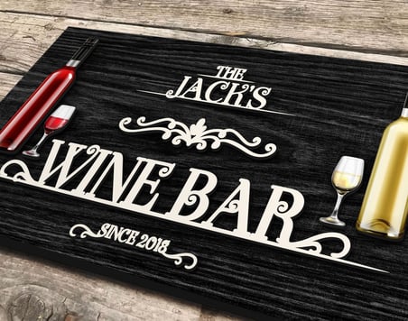 BK Gift Kişiye Özel Kabartma Tasarım Siyah(Ebony) Ahşap Bar Tabelası, Home Bar Tabela, Rustik Ev Dekorasyonu, Duvar Dekoru-14