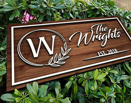 BK Gift Kişiye Özel İsimli Tarihli Kabartma Tasarım Ahşap Bar Tabelası, Home Bar Tabela, Rustik Ev Dekorasyonu, Duvar Dekoru-4