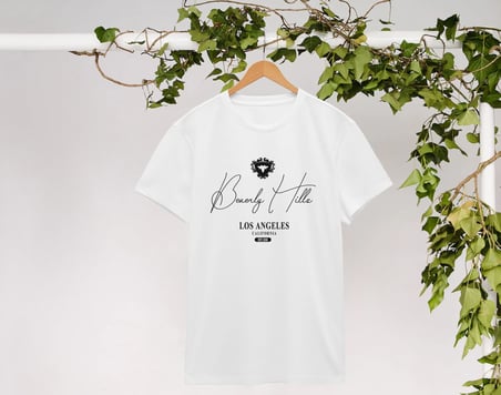BK Gift Beverly Hills Tasarımlı Erkek Beyaz T-shirt, Arkadaşa Hediye, Doğum Günü Hediyesi, Trend Tişört, Sevgili Hediyesi-1