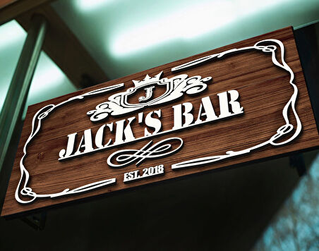 BK Gift Kişiye Özel Kabartma Tasarım Ahşap Bar Tabelası, Home Bar Tabela, Rustik Ev Dekorasyonu, Duvar Dekoru-19