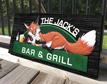 BK Gift Kişiye Özel Kabartma Tasarım Siyah(Ebony) Ahşap Bar Tabelası-6, Home Bar Tabela, Rustik Ev Dekorasyonu, Duvar Dekoru