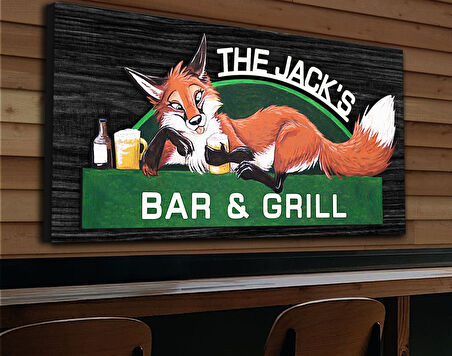 BK Gift Kişiye Özel Kabartma Tasarım Siyah(Ebony) Ahşap Bar Tabelası-6, Home Bar Tabela, Rustik Ev Dekorasyonu, Duvar Dekoru