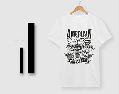 BK Gift Motorsiklet Tasarımlı Erkek Beyaz T-shirt -6, Arkadaşa Hediye, Doğum Günü Hediyesi, Sevgili Hediyesi