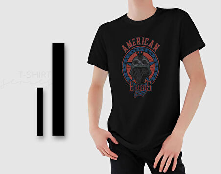 BK Gift Motorsiklet Tasarımlı Erkek Siyah T-shirt -2, Arkadaşa Hediye, Doğum Günü Hediyesi, Sevgili Hediyesi