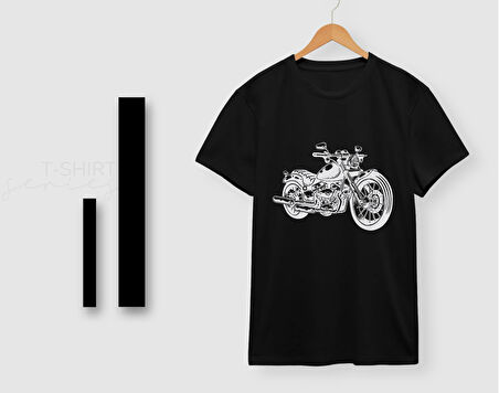 BK Gift Motorsiklet Tasarımlı Erkek Siyah T-shirt -12, Arkadaşa Hediye, Doğum Günü Hediyesi, Sevgili Hediyesi
