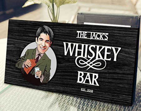 BK Gift Kişiye Özel Erkek Karikatürlü Kabartma Tasarım Antik Siyah (Ebony) Ahşap Tabela-7, Dekoratif Tabela, Rustik Ev Dekorasyonu, Duvar Dekoru