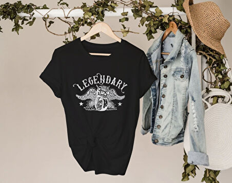 BK Gift Motorsiklet Tasarımlı Kadın Siyah T-shirt -5, Arkadaşa Hediye, Doğum Günü Hediyesi, Sevgili Hediyesi
