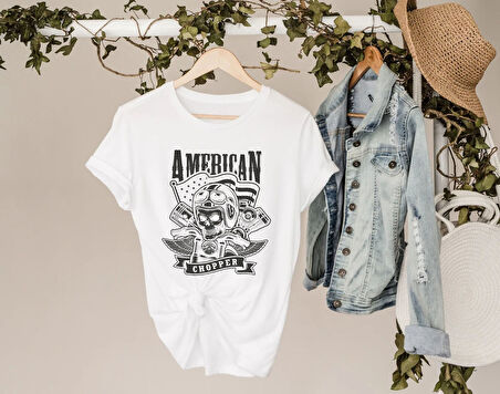BK Gift Motorsiklet Tasarımlı Kadın Beyaz T-shirt -6, Arkadaşa Hediye, Doğum Günü Hediyesi, Sevgili Hediyesi