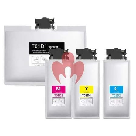 Epson T01D1-T01D4 Orijinal Çipli 4 Renk Muadil Kartuş Seti WF-C529R WF-C579R