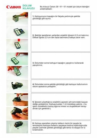 Canon CL-576 Uyumlu Renkli Kartuş Kolay Dolum Seti 20 Dolumluk TS3750i