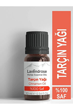 Lavendrose Tarçın Yağı %100 Saf- Bitkisel Aromaterapi Tarçın Uçuçu Yağı 10ml- Cinnamon Oil - Difizöre Uygun