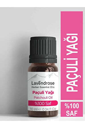 Lavendrose Paçuli Yağı %100 Saf * Bitkisel Aromaterapi Paçuli Uçucu Yağı 10ml * Patchouli Oil * Difizöre Uygun