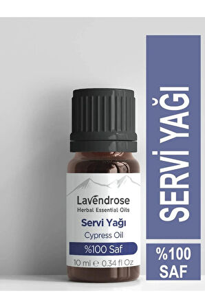 Lavendrose Servi Yağı %100 Saf - Bitkisel Aromaterapi Selvi Uçucu Yağı 10ml-cypress Oil *difizöre Uygun