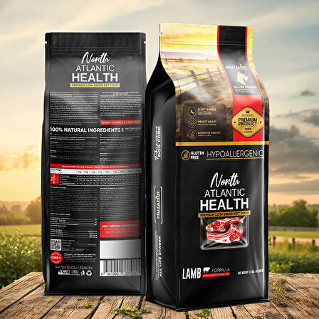 North Atlantic Health Kuzu Etli Yetişkin Köpek Maması 15KG - Mutamin Fabrikadan Orjinal