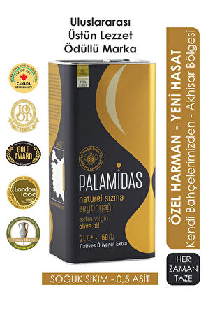 Palamidas Özel Harman Naturel Sızma Zeytinyağı 5L