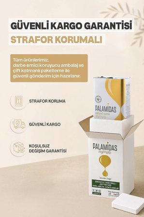 Palamidas Soğuk Sıkım Sızma Zeytinyağı 3 lt Teneke 