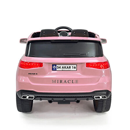 baby toys MIRACLE  KUMANDALI AKÜLÜ ARABA -PEMBE GT 12V