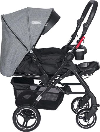 Tommybaby Tornado Plus Black Alüminyum Lüx Çift Yön Bebek Arabası