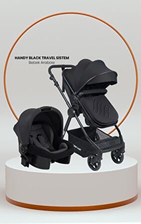 Tommybaby Handy Black New Travel (Seyahat) Sistem Bebek Arabası