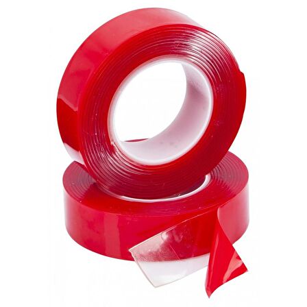 Kupa Çift Taraflı Akrilik Silikonize Bant - 18 mm. X 2 mt.