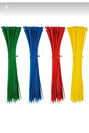 KUPA CIRT KELEPÇE RENKLİ 3,6 150 MM 100 ADET