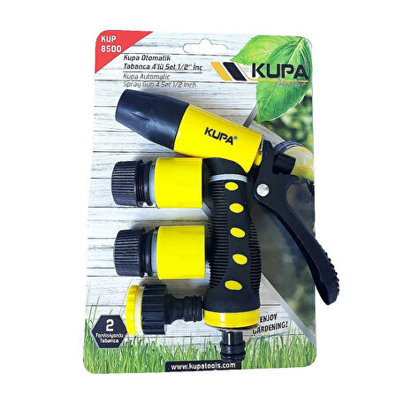 Kupa Otomatik Tabanca 4 lü Set 1/2 İnç  - Güçlü, Kaliteli Yapı - Rahat Kullanım