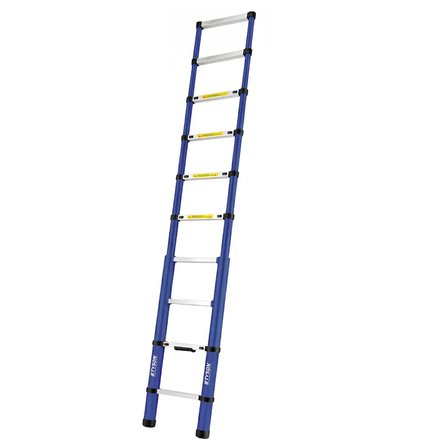 Tyson Pro Series Alüminyum Teleskopik Merdiven 290 cm 10 Basamak 150 Kg Kapasiteli - TYS9146