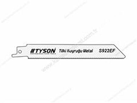 KUPA TYSON TİLKİ KUYRUĞU (Kılıç Testere Ağzı) METAL S922-EF (5'li Paket)