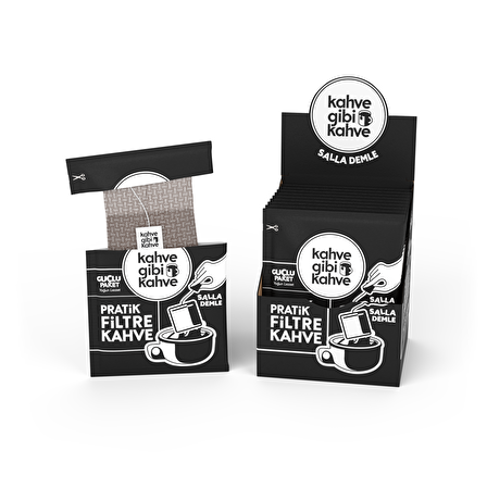 Kahvegibikahve Sert İçim Fiber Filtre Filtre Kahve 10 x 95 gr