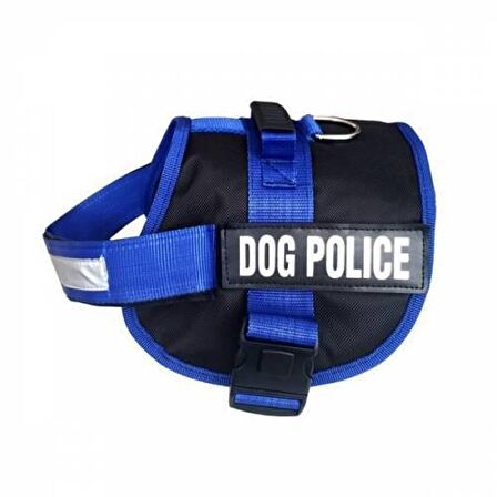 Dog Police Tasma Büyük Mavi
