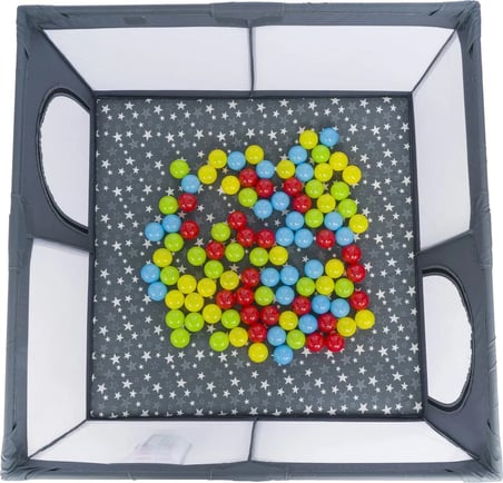 TommyBaby Güvenli Bebek Ve Çocuk Oyun Alanı Oyun Parkı 120X120 Oyun Matı Topları Yatak