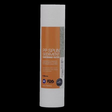 Green Aqua PP Spun Sediment Cartridge Filter 10 İnç 5 Mikron – 8 L/dk