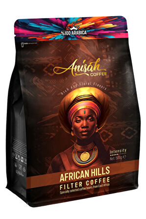 African Hills Filtre Kahve 500 Gr | %100 Arabica Doğu Afrika Blendi | Orta Kavrum (medium roast)