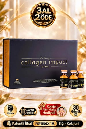 Dr. Sammy's Kolajen 10.000 mg Tip 1-3 %100 Saf Patentli Hidrolize Sığır Kolajeni, 150mg Hyaluronik Asit, 500 mg Vitamin C, 200 mg Glutatyon, 25mg Resveratrol, 100 mg Elastin, Collagen Diyet Takviyesi