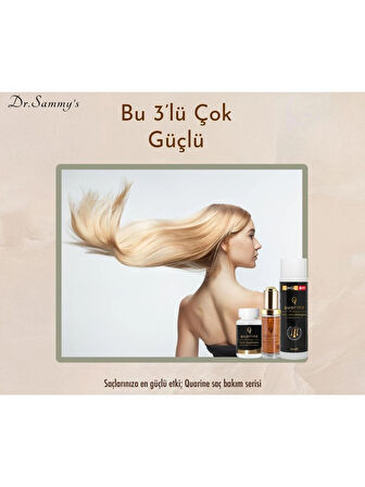 Dr. Sammy's Quarine Saç, Tırnak, Cilt ve Vücut Vitamini (60 Tablet) Dökülme ve Yıpranma Karşıtı Keratin, Biotin, Bitkisel Kök Hücre Extratları,Ginseng ve Multivitamin İçeren Diyet Takviyesi