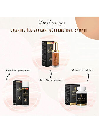 Dr. Sammy's Quarine Saç, Tırnak, Cilt ve Vücut Vitamini (60 Tablet) Dökülme ve Yıpranma Karşıtı Keratin, Biotin, Bitkisel Kök Hücre Extratları,Ginseng ve Multivitamin İçeren Diyet Takviyesi