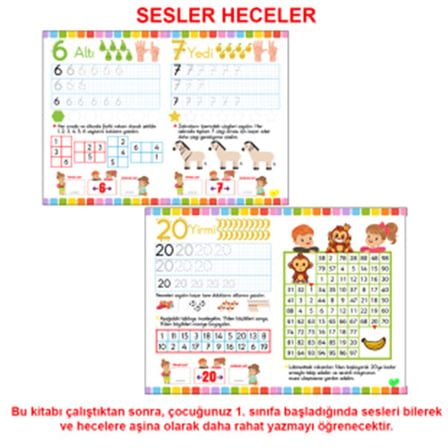 5-6 Yaş İlkokula Hazırlık Çizgi Çalışmaları Seti 5 Kitap 160 Sayfa
