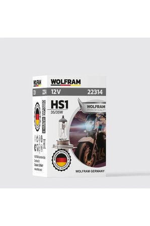 HS1 Ampül Standart Işık Motosiklet 12V 35/35W - WOLFRAM 22314