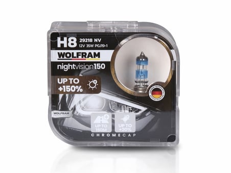 H8 Ampül NV +%150 Fazla Işık ve %20 Beyaz Işık 12V 35W - WOLFRAM 29218 NV