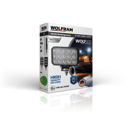 Wolfram Wolf Serisi 32215 Çalışma Lambası Dikdörtgen LARGE 5100 Lümen FLOOD - WOLFRAM 32215