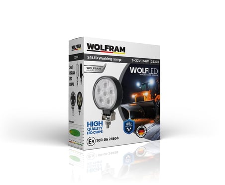Wolfram Wolf Serisi 32306 Çalışma Lambası Yuvarlak Midi 2040 Lümen FLOOD -  WOLFRAM 32306